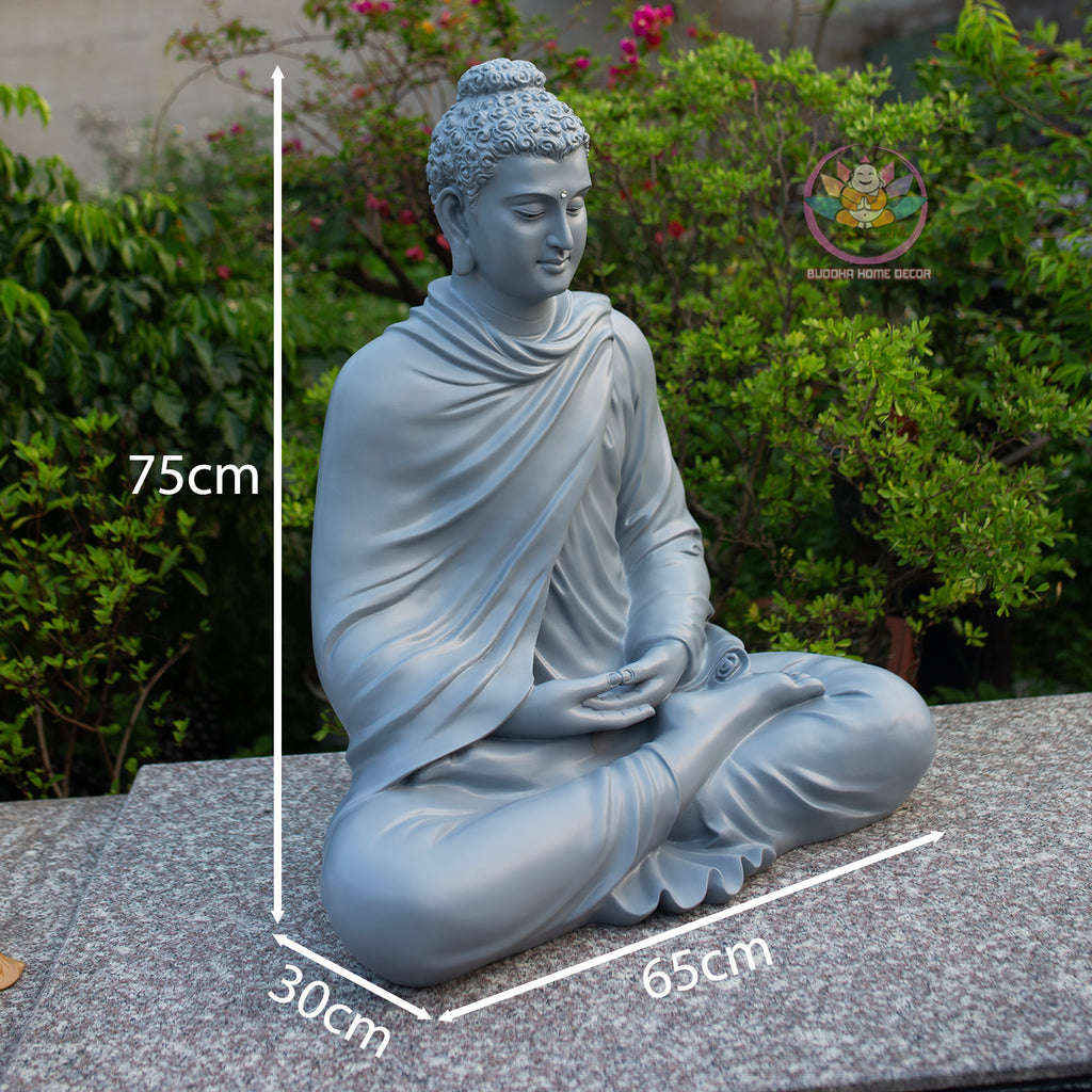 Large Shakyamuni Buddha Meditation Statue, Dhyana Mudra Buddha Sculpture, Zen Buddhist Home Decor, Spiritual Altar Statue, Meditation Room Decor
