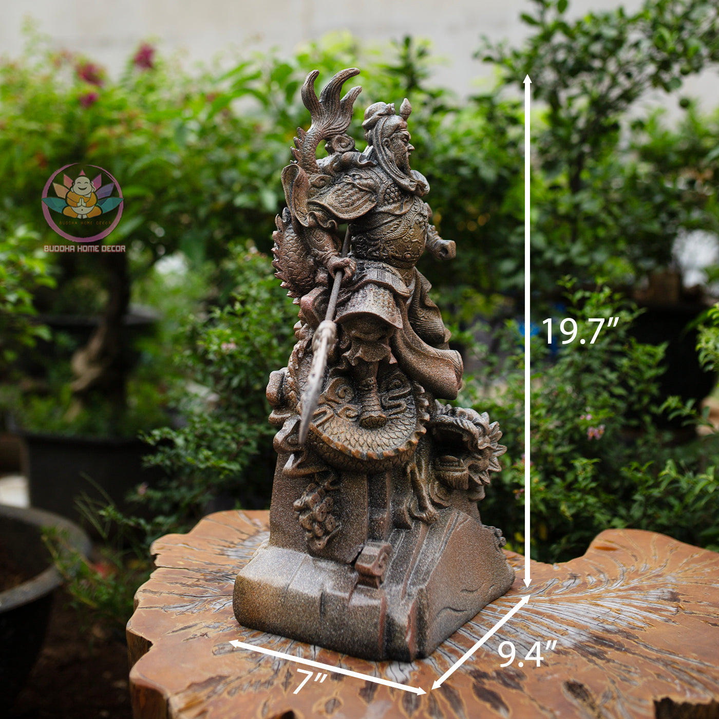 Guan Yu Riding Dragon Statue – Guardian of Loyalty and Courage, Handcrafted Resin Art