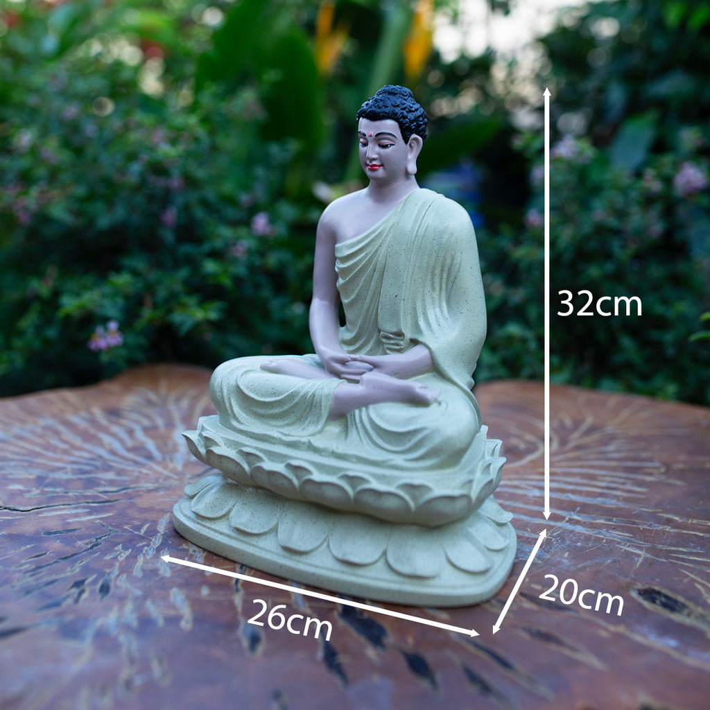 Buddha Statue Set – Ksitigarbha, Shakyamuni, Guanyin – Resin Sculpture Zen Decor, Buddhist Altar, Meditation, Spiritual Gift