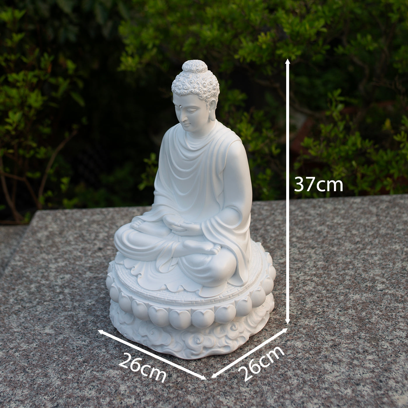 Shakyamuni Buddha Lotus Statue, Meditation Buddha Sculpture, Zen Buddhist Home Decor, Dhyana Mudra Buddha, Spiritual Altar Statue