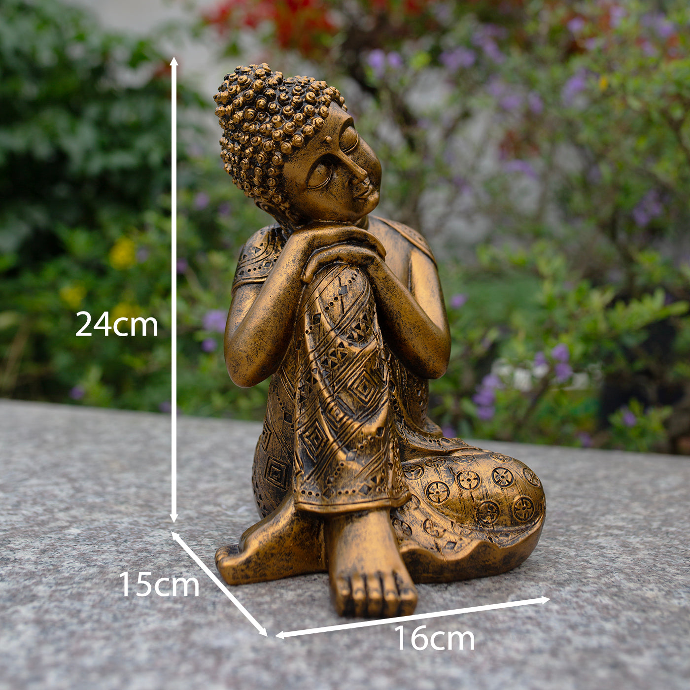 Antique bronze Sleeping Buddha Statue for Home Decor – Handmade Zen Buddha Sculpture